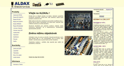 Desktop Screenshot of aldax.cz